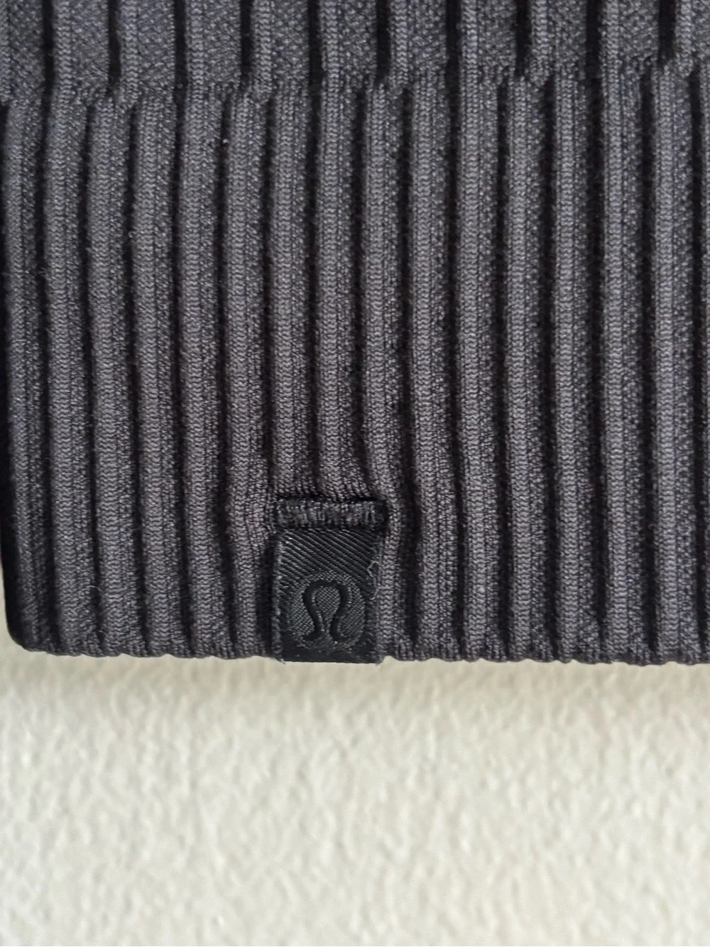 lululemon athletica Black Ribbed Crew Sweatshirt